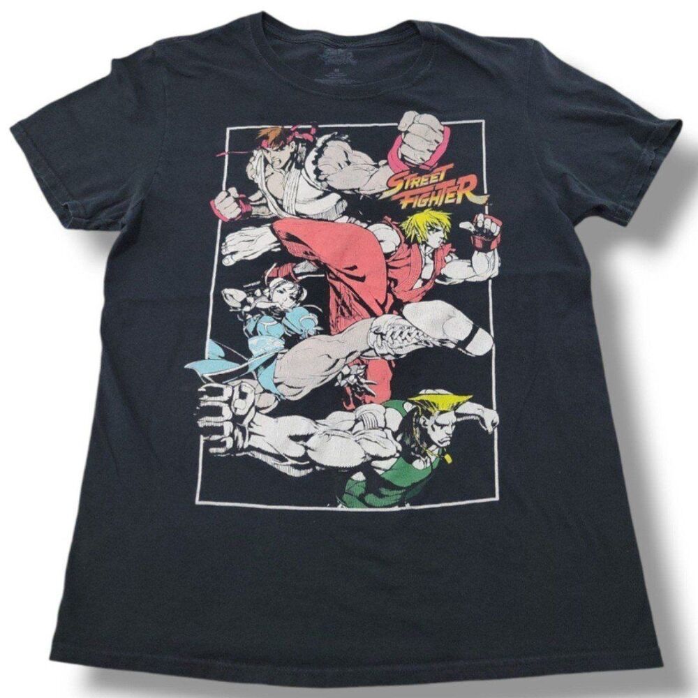 Capcom Street Fighter Shirt Size Medium Gaming Shirt Gamer Graphic Print T-Shirt